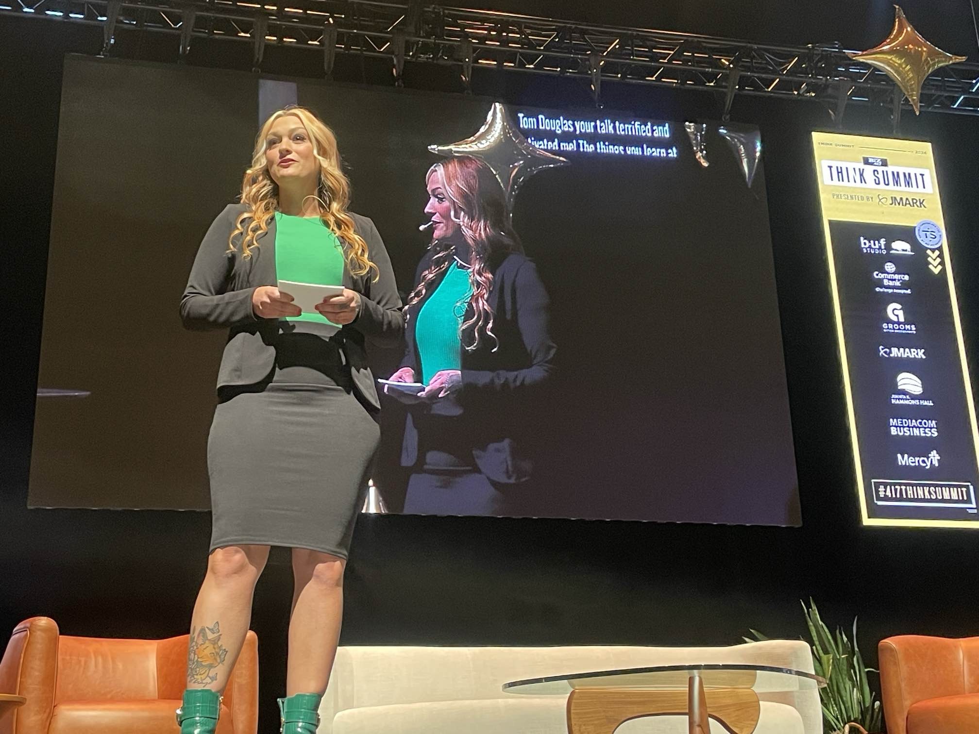 Simoriah speaking at the Biz 417 Think Summit